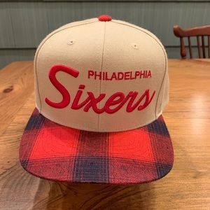 Mitchell & Ness Philadelphia 76ers Adjustable Hat